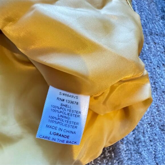 Love Tree Women's Yellow Gold Quilted Puffer Vest Size Medium / Large Casual - Picture 6 of 11